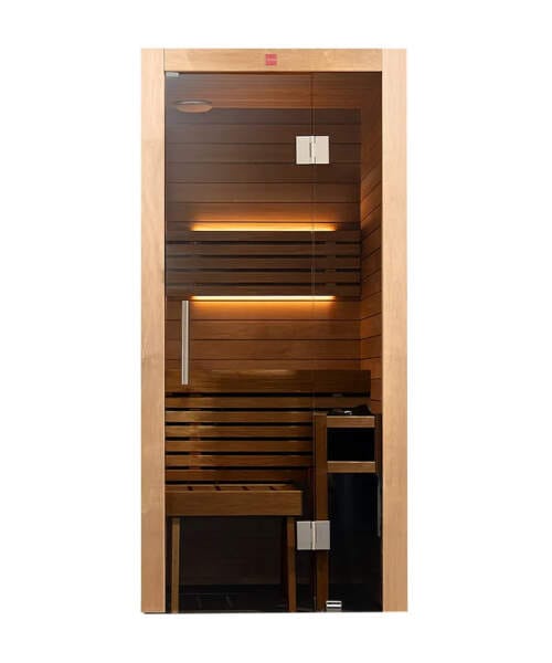 Harvia UTU Mini 1 Person Glass Front Sauna Cabin ThermoAspen