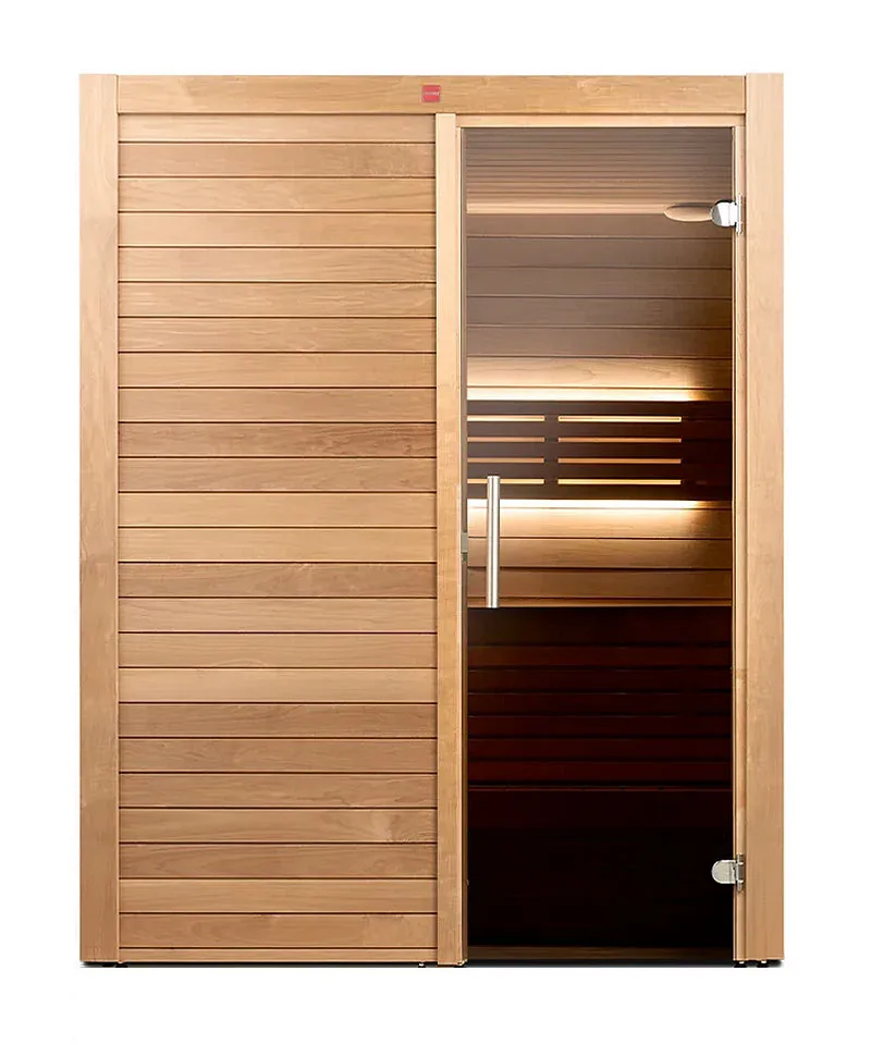 Harvia UTU Medium 3 Person Sauna Cabin ThermoAspen Glass Door