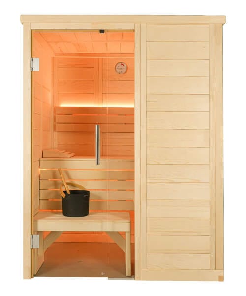 Harvia Alaska Mini 2 Person Linden Wood Traditional Home Sauna
