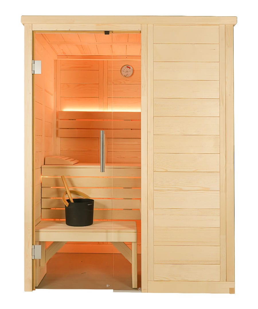 Harvia Alaska Mini 2 Person Linden Wood Traditional Home Sauna