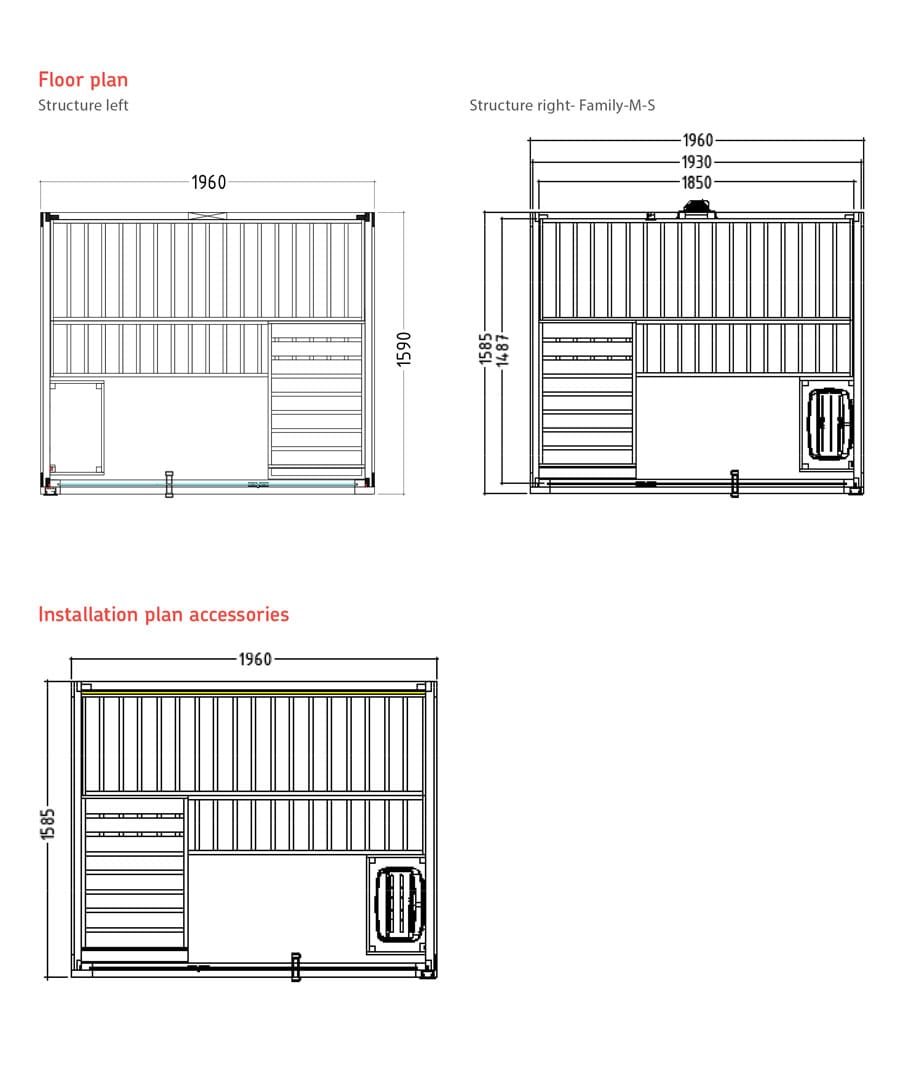 Harvia Family Medium Floor Plan