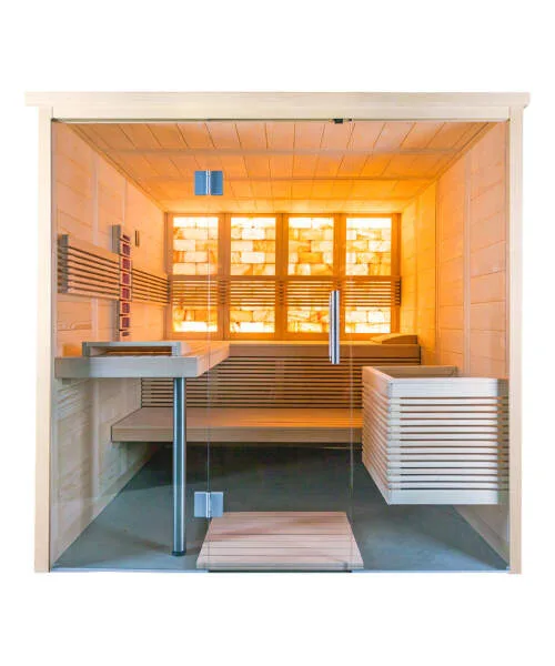 Harvia Himalaya Large Infra+ 5 Person Salt Sauna Hybrid Cabin