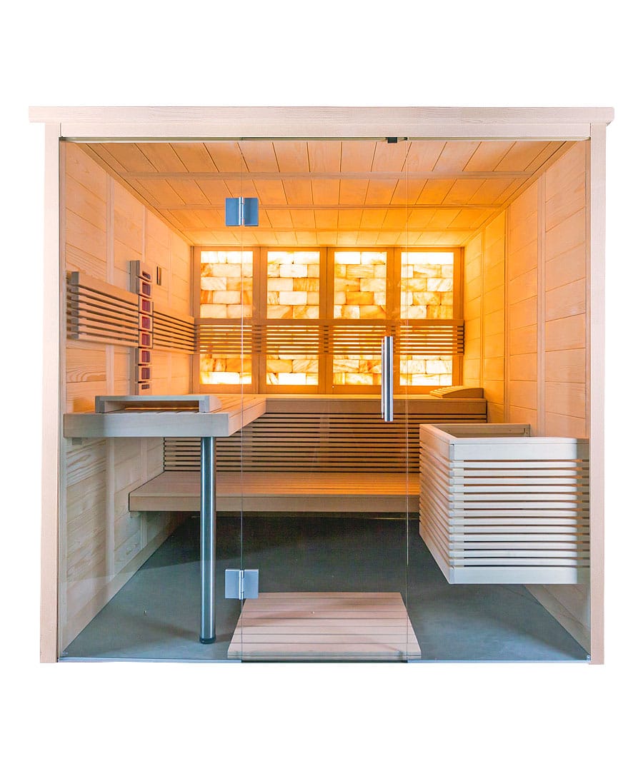 Harvia Himalaya Large Infra+ 5 Person Salt Sauna Hybrid Cabin