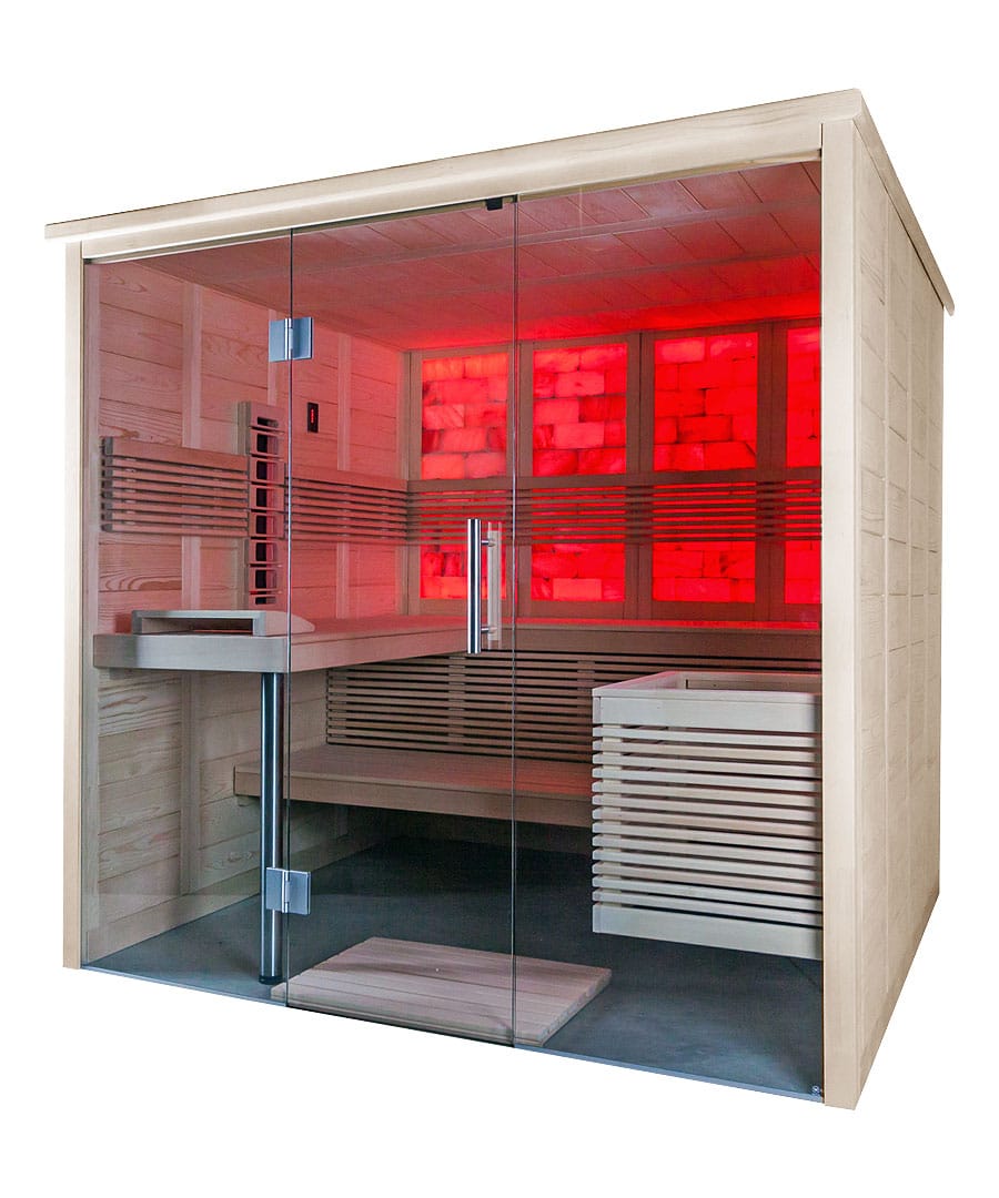 Angled View of the Harvia Himalaya Large Infra+ Cabin