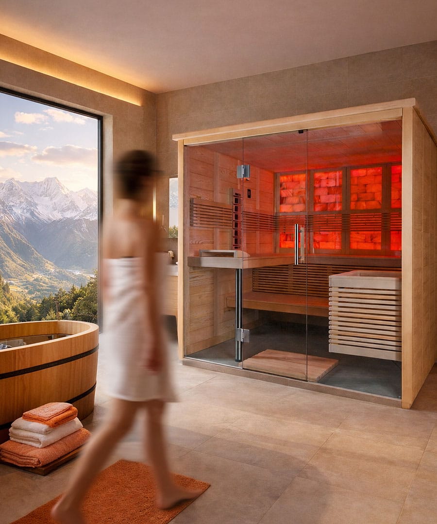 Harvia Himalaya Large Infra+ Home Salt Sauna Installation