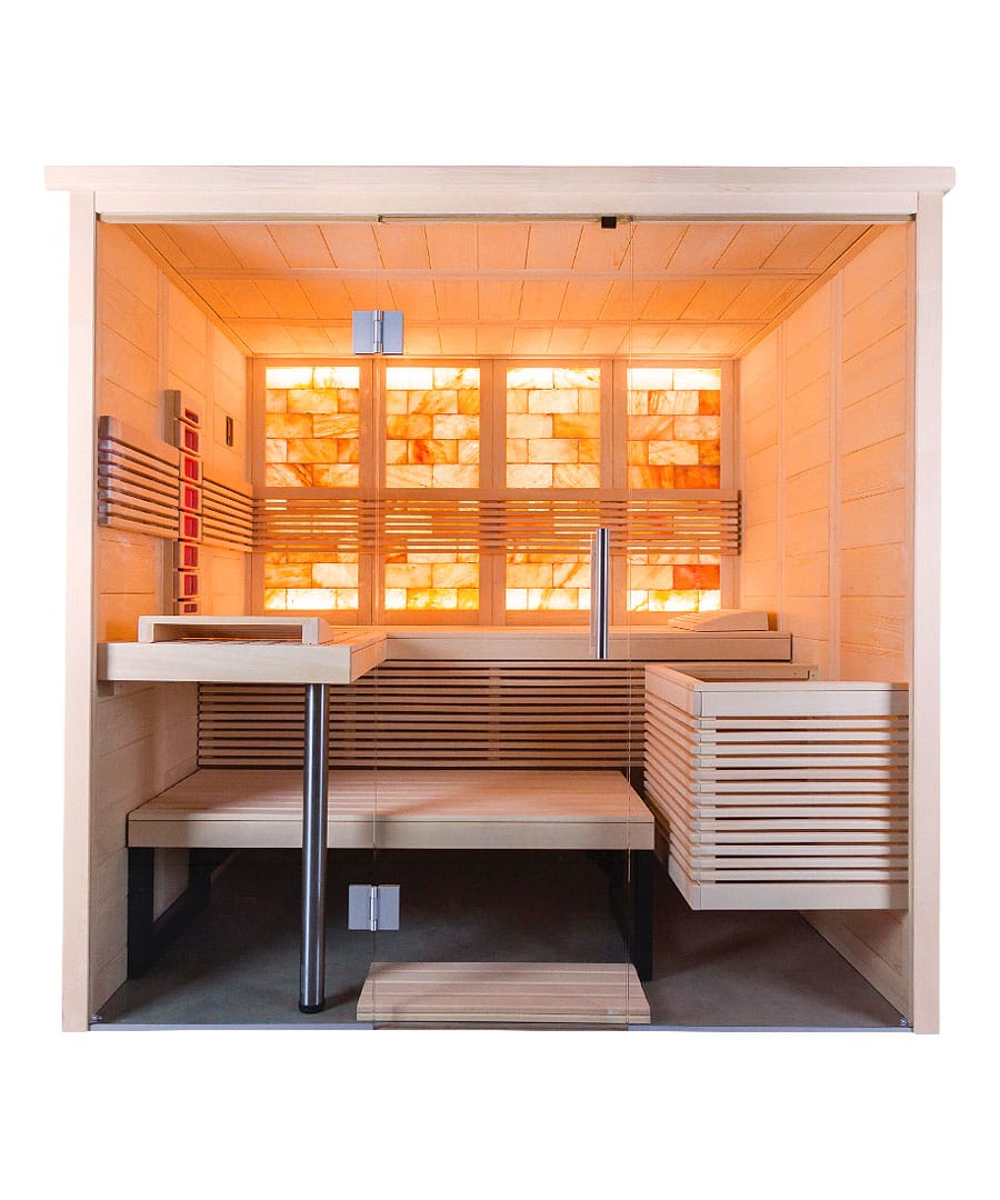 Harvia Himalaya Small Infra+ 3 Person Home Salt Sauna Hybrid