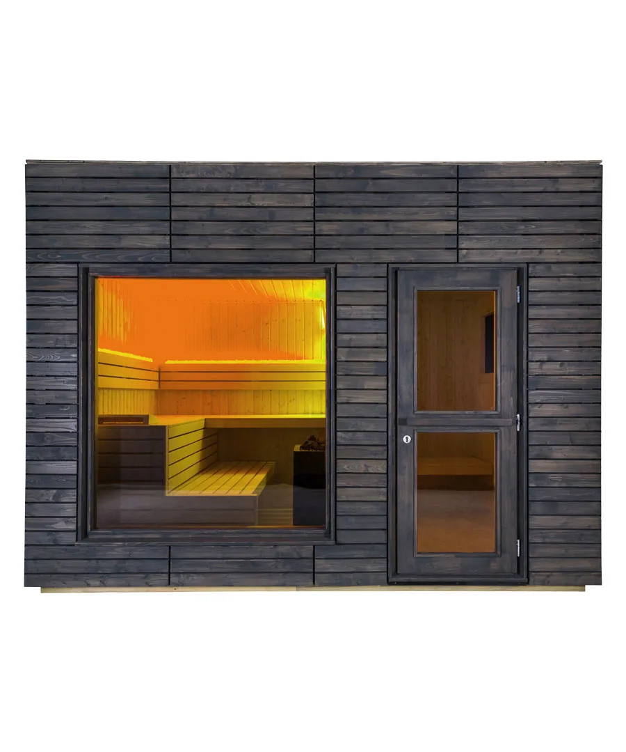 Harvia Alpina Large Outdoor Traditional Sauna Cabin Spruce