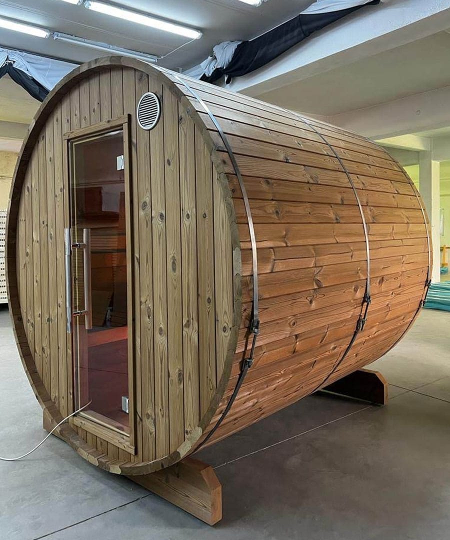 Harvia Kaski Barrel Sauna Factory Assembly