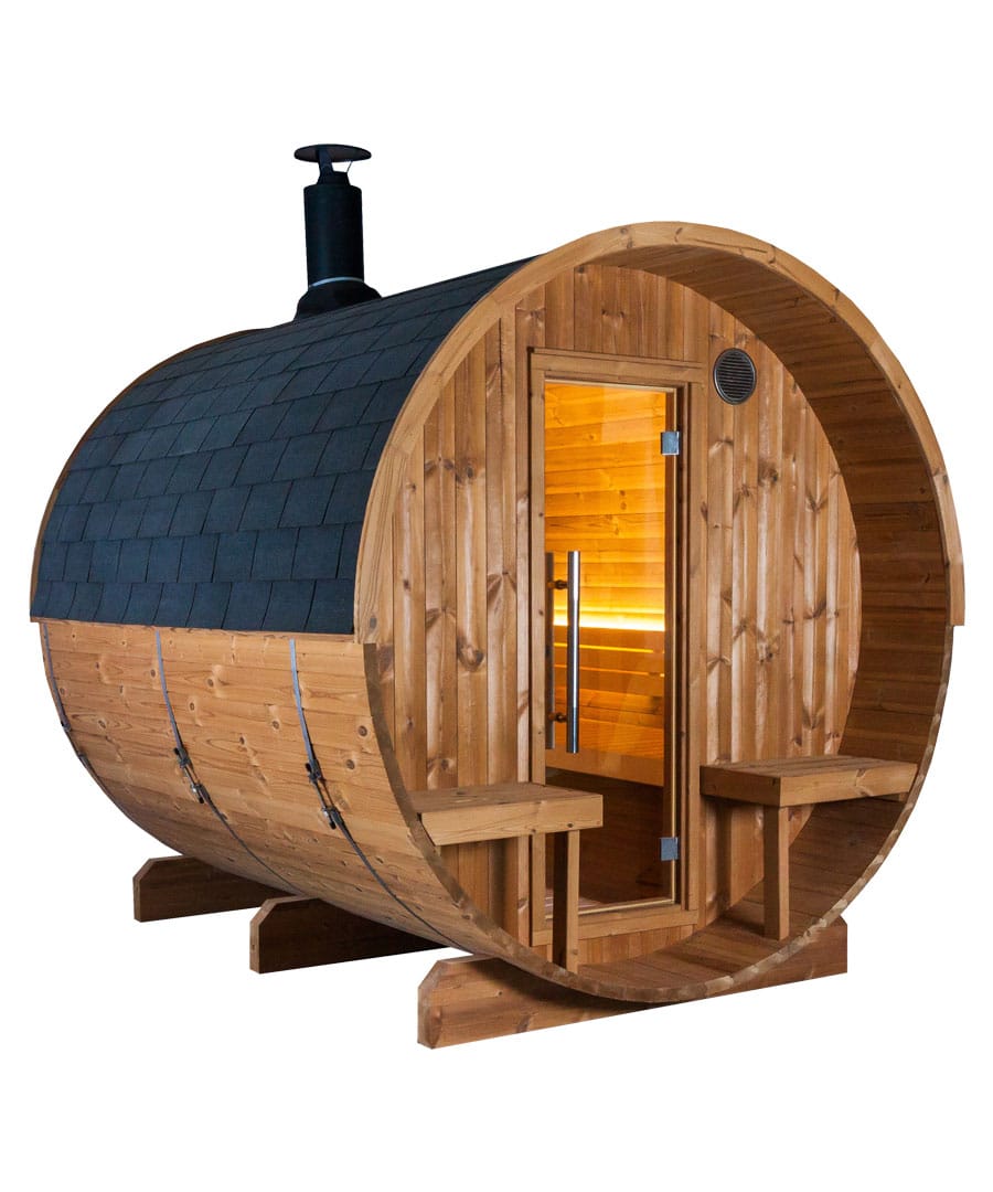 Harvia Kaski Wood Burning Sauna Set-up