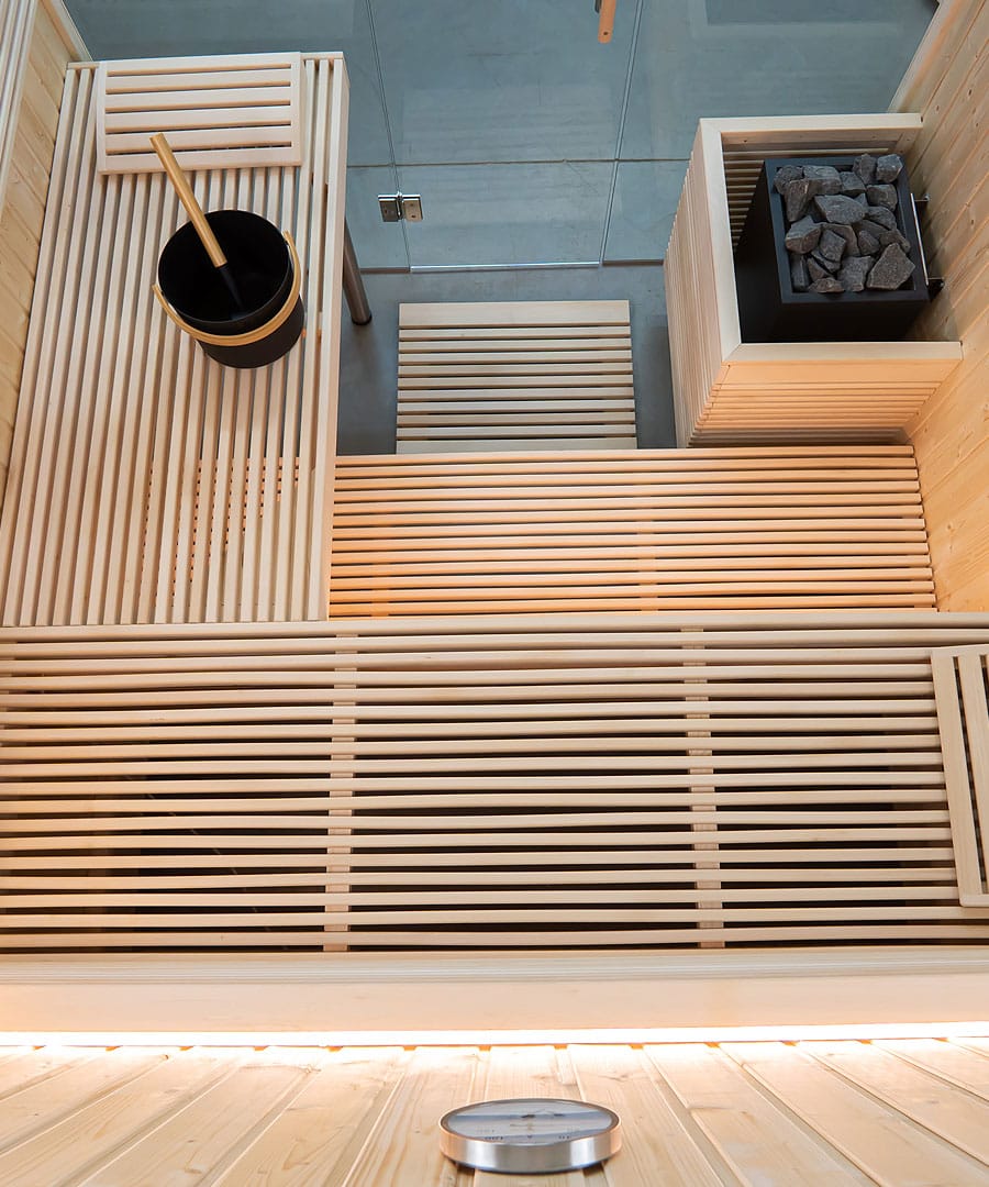 Harvia Panorama Large Interior Detail from Above