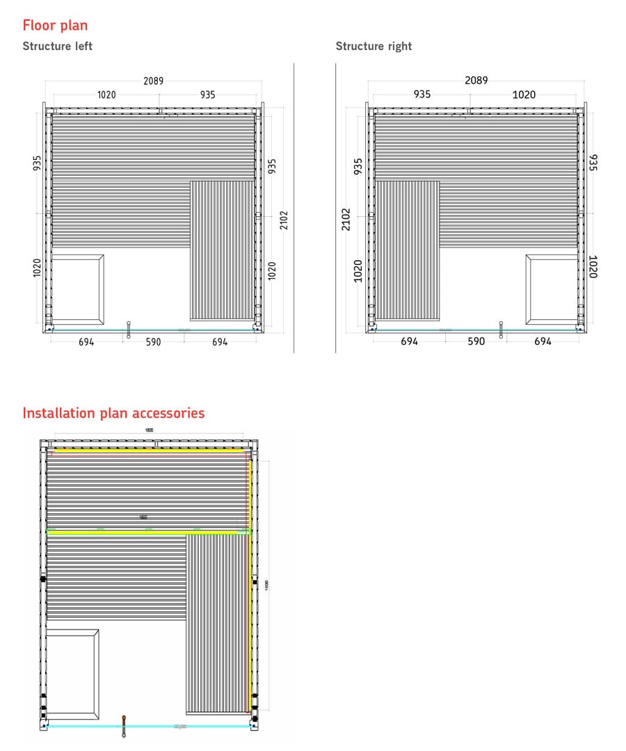 Harvia Panorama Large Floor Plan