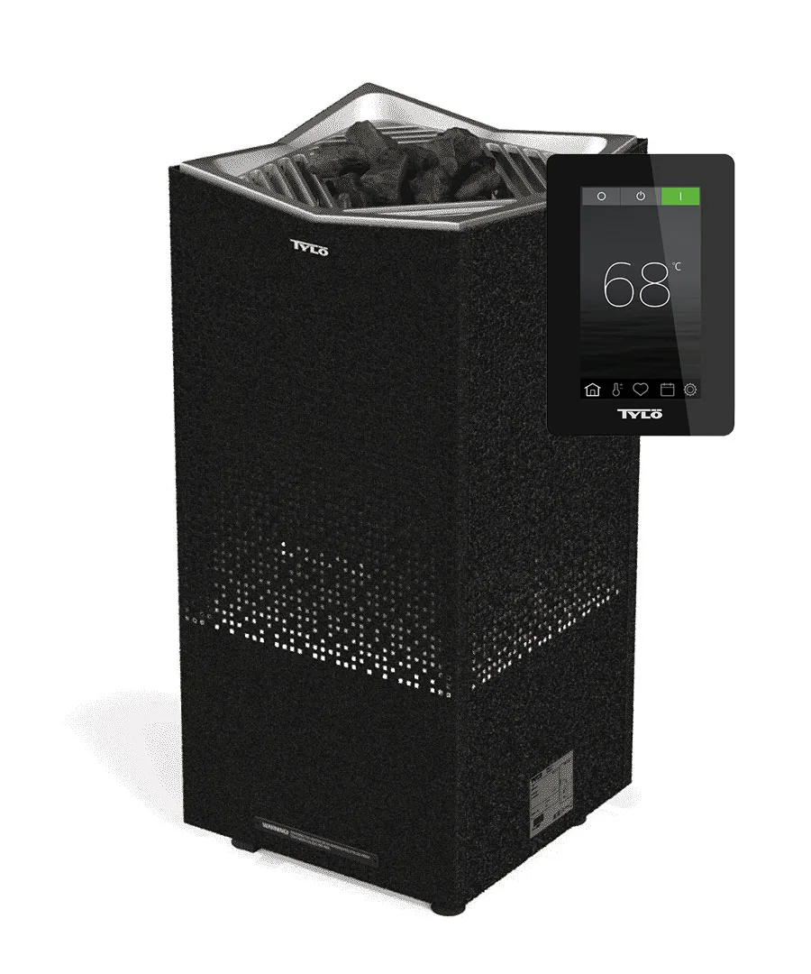 Tylo Crown Commercial Elite Sauna Heater Floor Standing Black