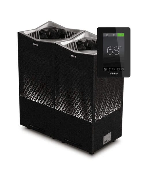Tylo Twin Crown Commercial Elite Heavy Duty Sauna Heater Black