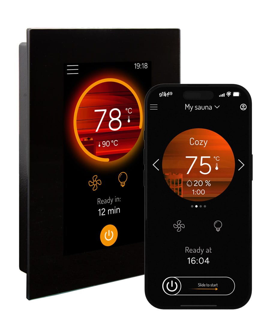 Harvia Fenix Control Panel FX1104XC FX1704XC Touchscreen Wi-Fi Black