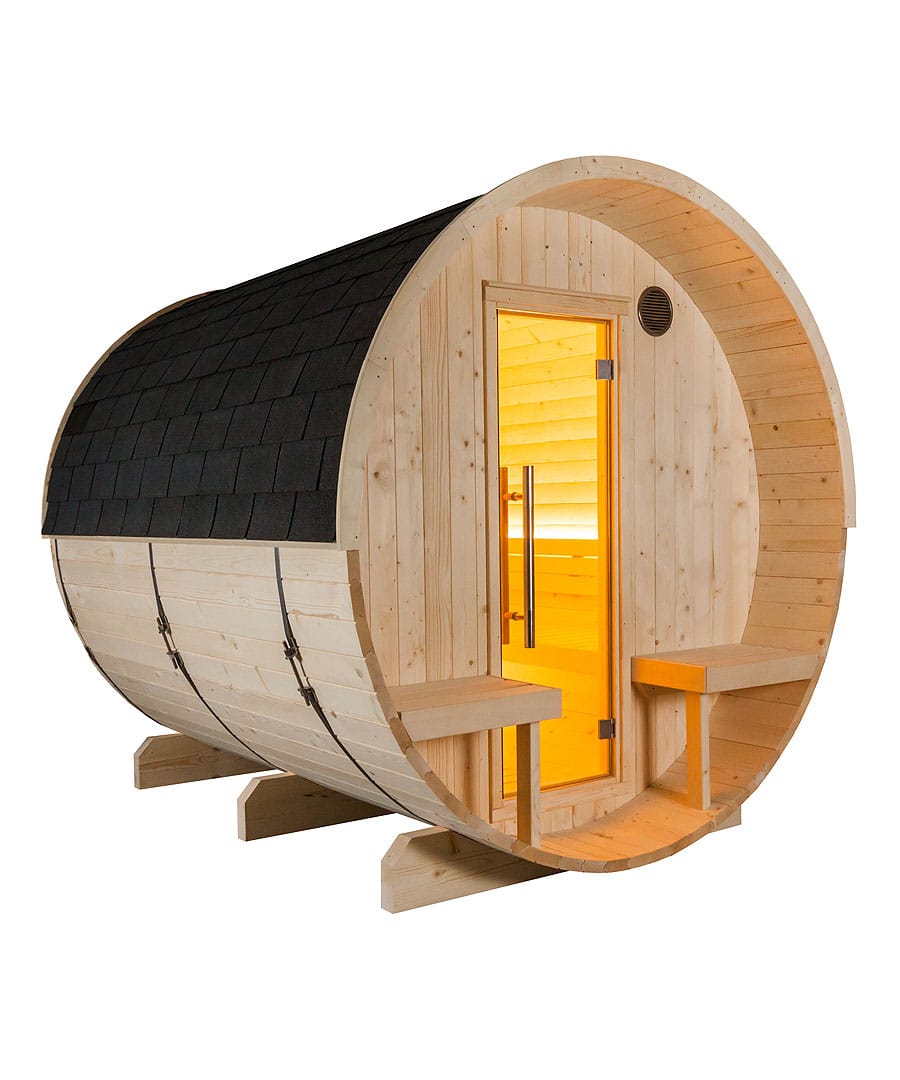 Harvia Kuusi 4-6 Person Garden Barrel Sauna Spruce Linden