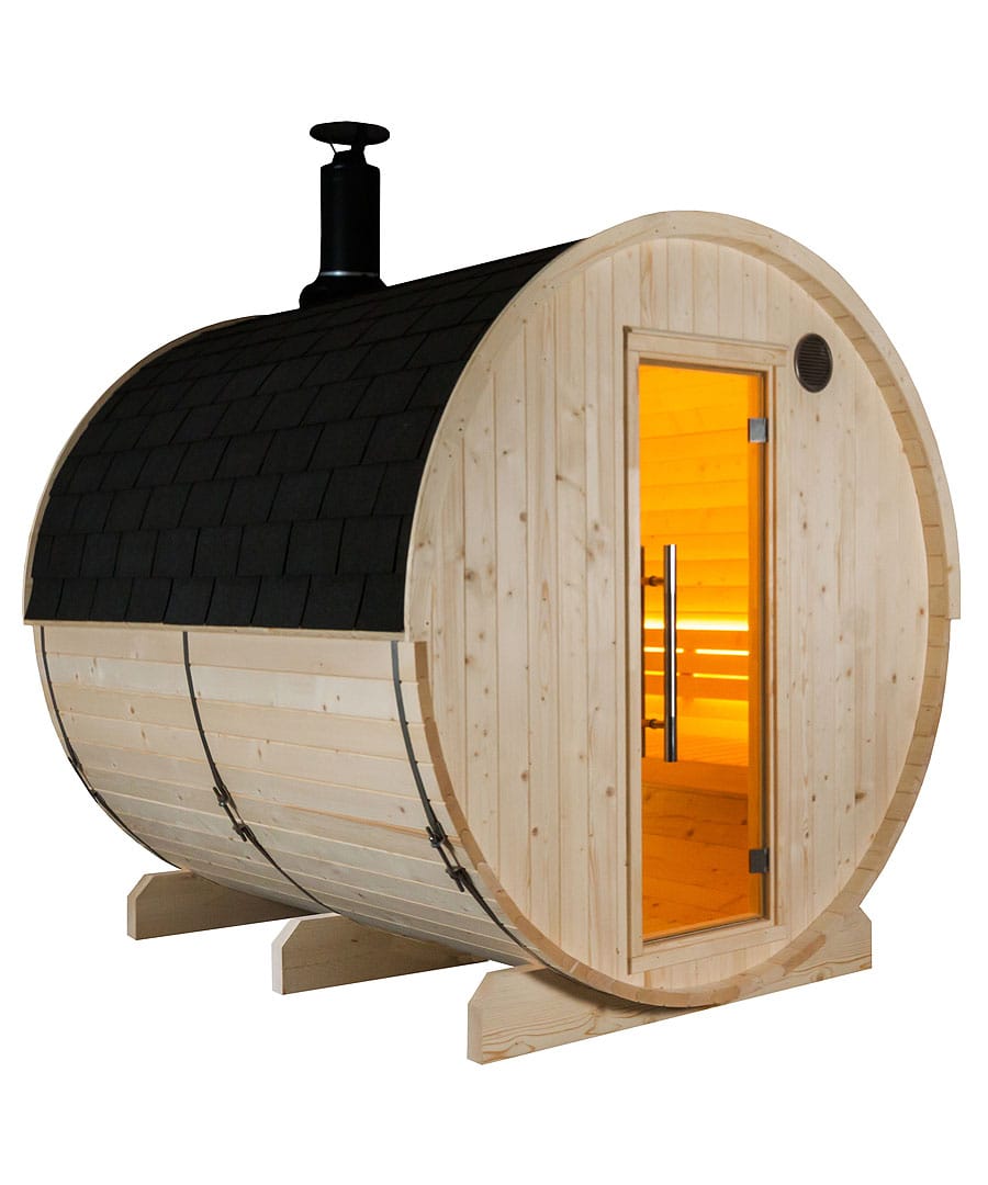 Harvia Kuusi With Wood Fired Chimney