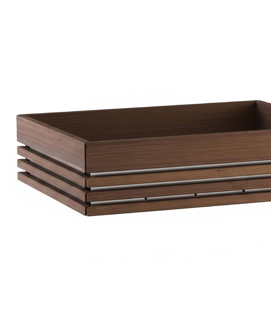 Harvia Qube-Pro Safety Railing 4-Sides Walnut