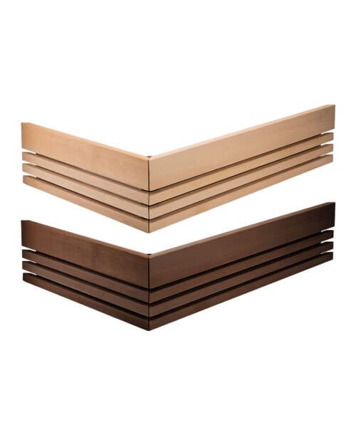 Harvia Qube Pro Safety Railing Two-Sided 240 360 Walnut Linden