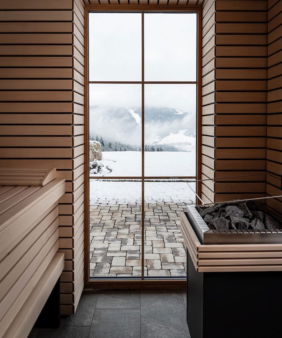 Harvia Qube Pro with Safety Railing and Switch