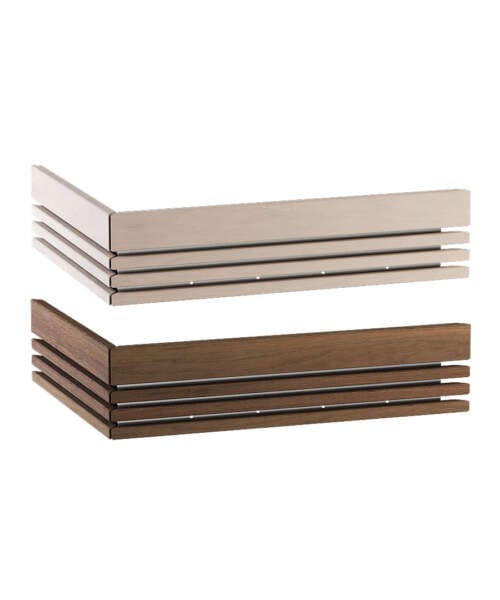 Harvia Qube Safety Railing Two-Sided Walnut Linden