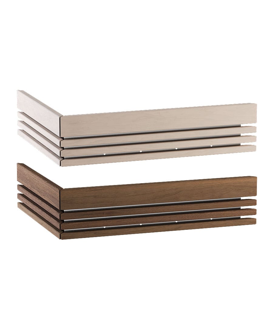 Harvia Qube Safety Railing Two-Sided Walnut Linden