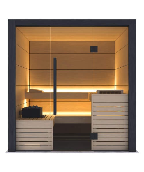 Harvia Fuji Large Designer 5 Person Glass Front Sauna Cabin