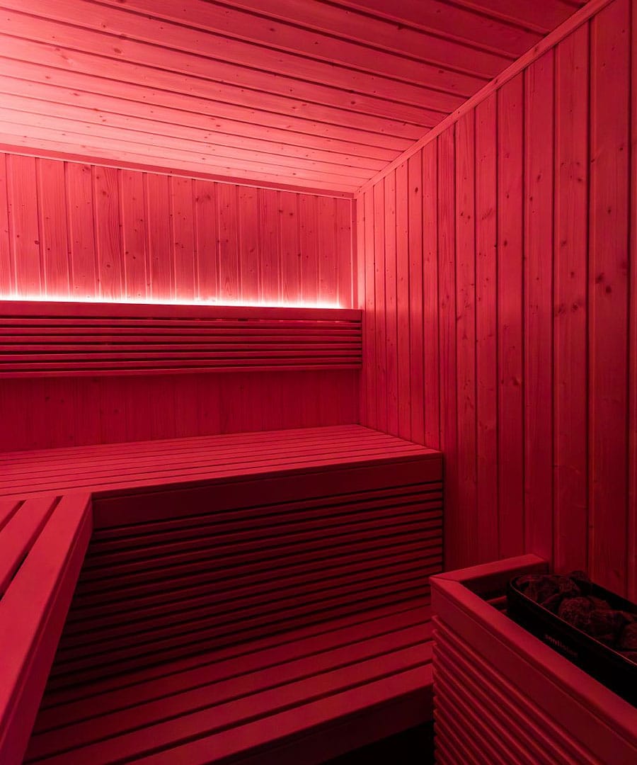 Harvia Panorama Mini with Red RGBW LED Mood Lighting