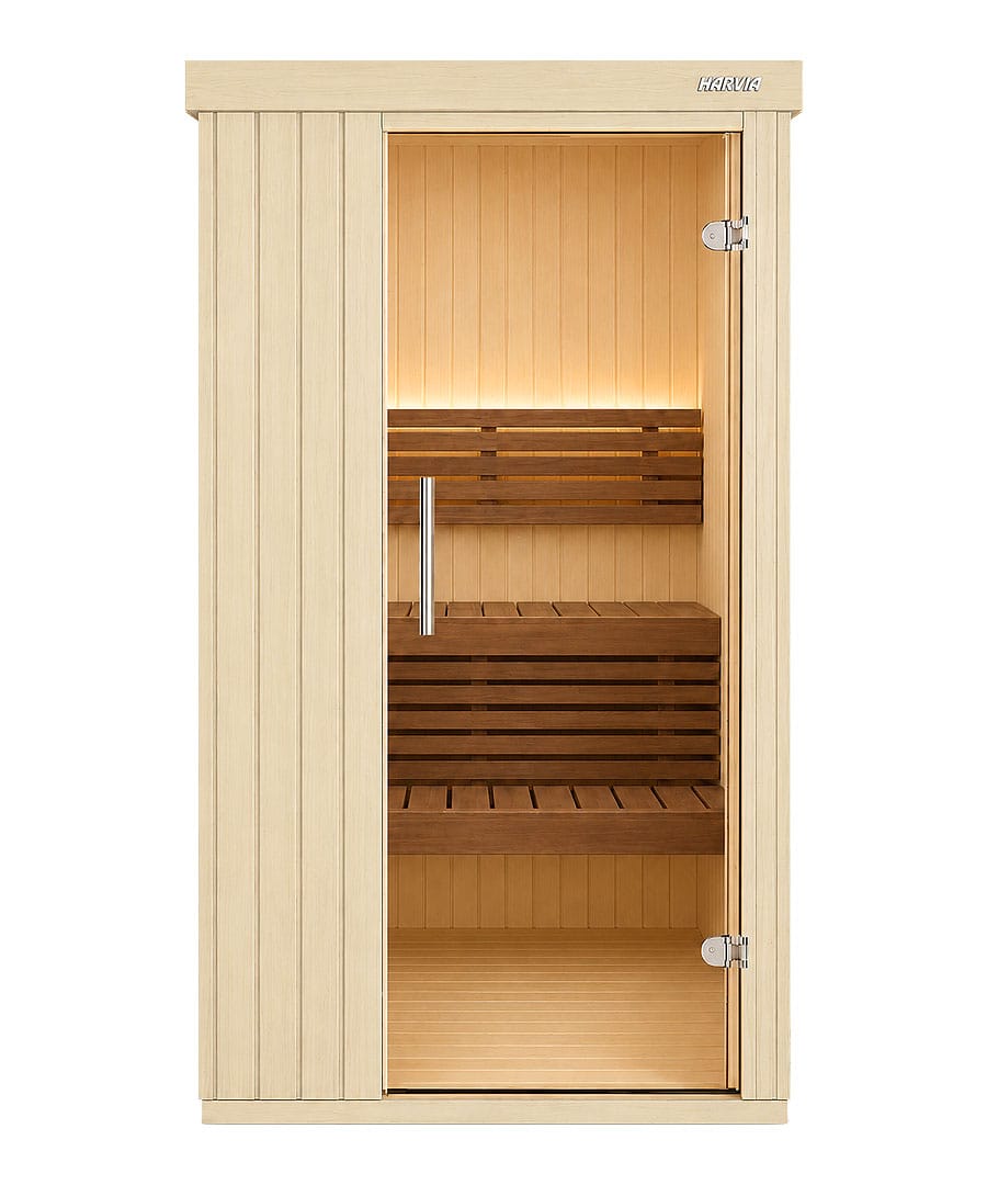 Harvia Variant Mini Aspen Wood Panelling Thermo Aspen Interior