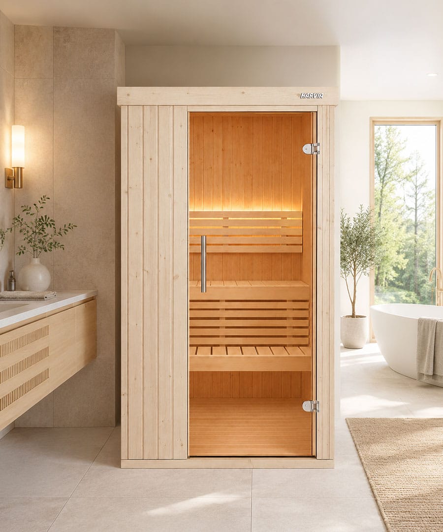 Harvia Variant Mini Home Bathroom Installation