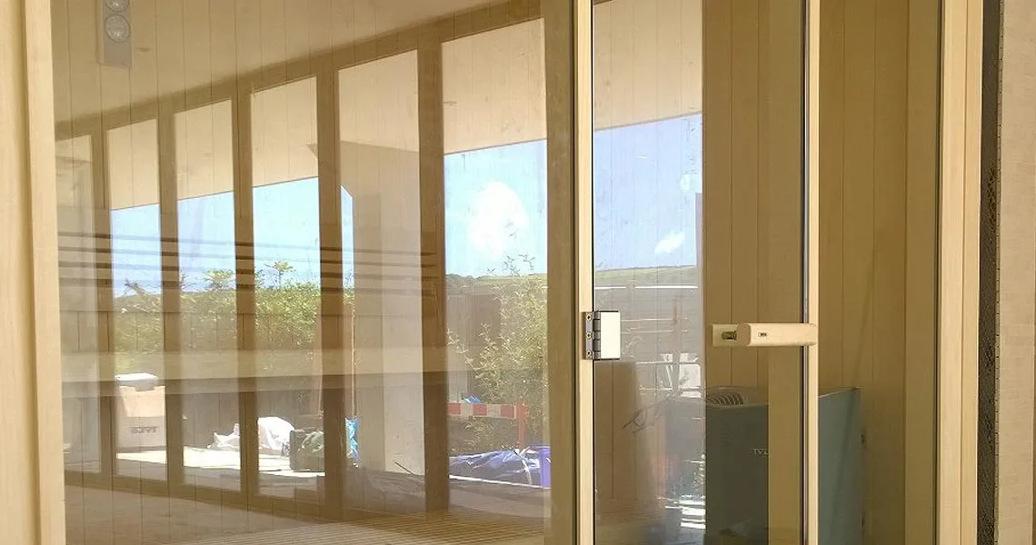 Tylo Glass Front Sauna Kit Installed for Devon Client