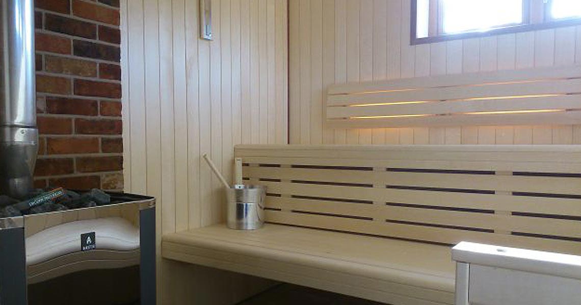 Custom Designed Wood Burning Sauna Installed for Norfolk Client
