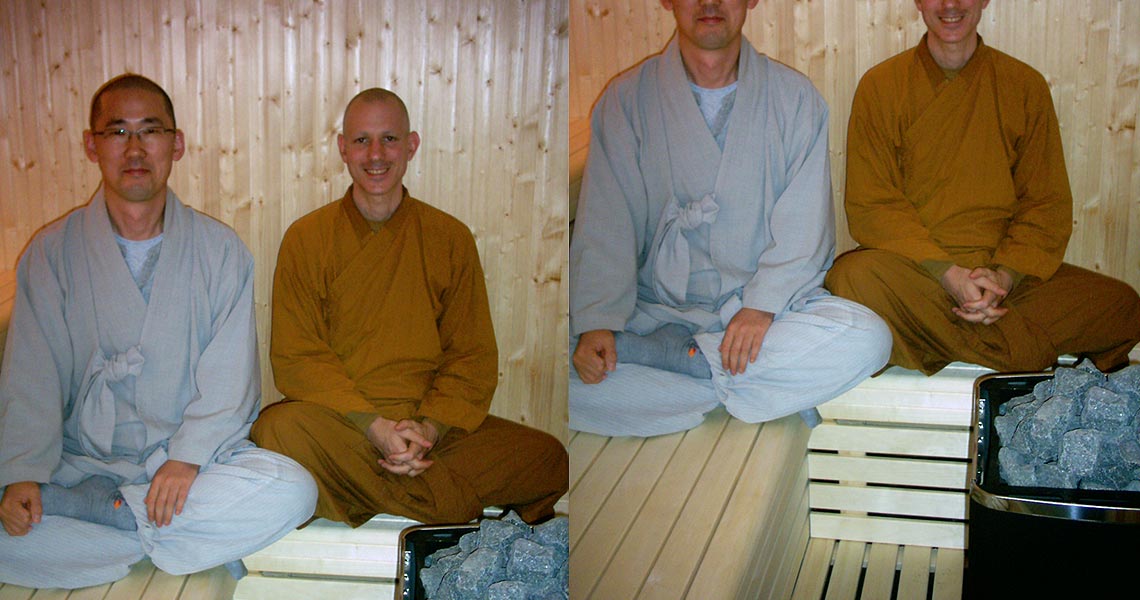 Replacement Wood Burning Sauna Installed for Amaravati Buddhist Monastery