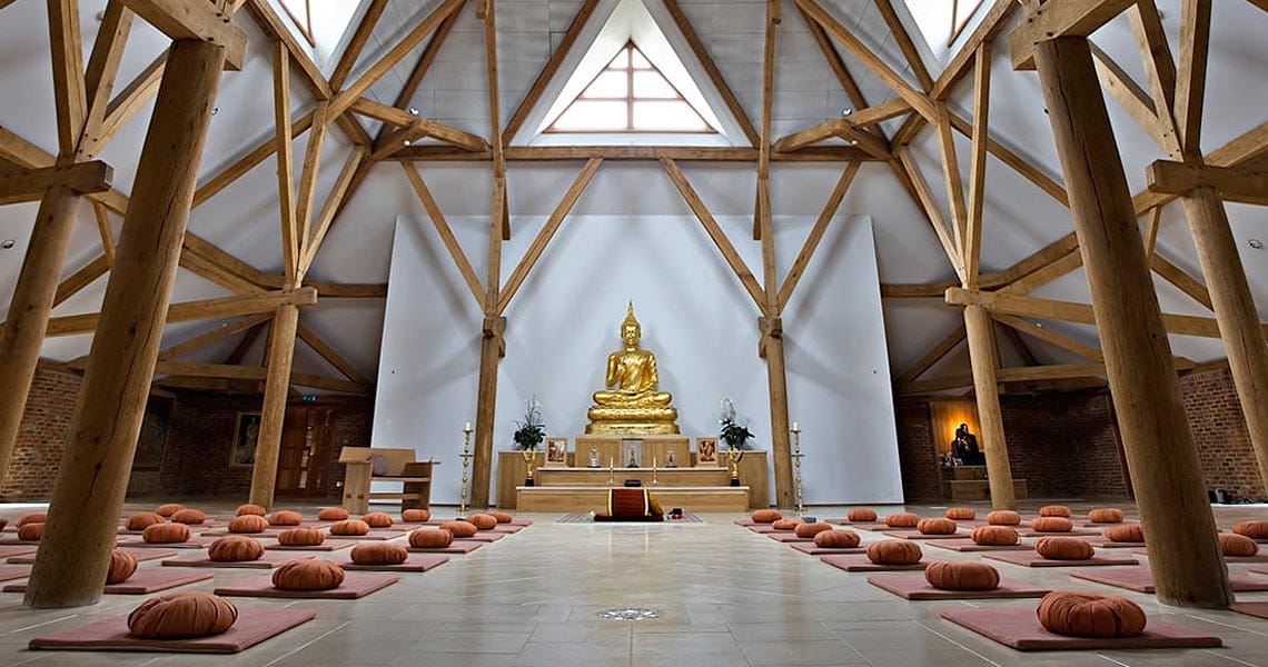 Replacement Wood Burning Sauna Installed for Amaravati Buddhist Monastery