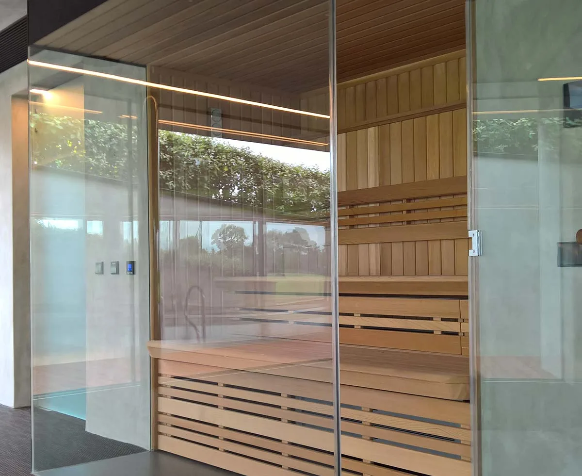 Example: You may want to consider frameless glass doors and panels
