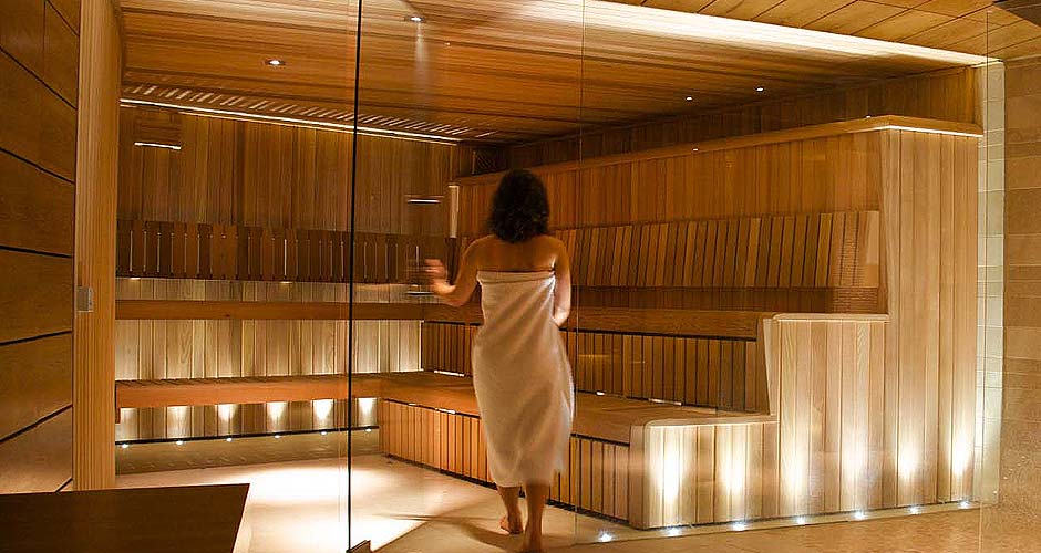 Custom built designer sauna