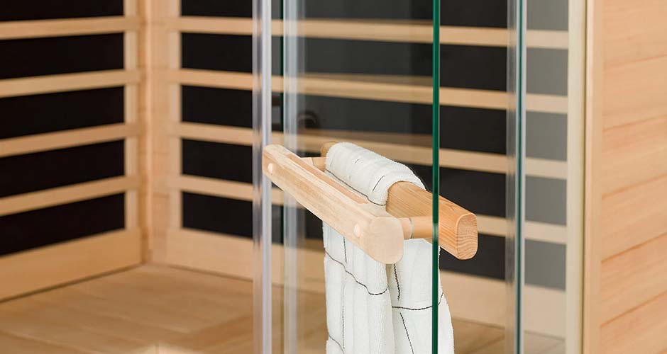 Custom built infrared sauna cabin