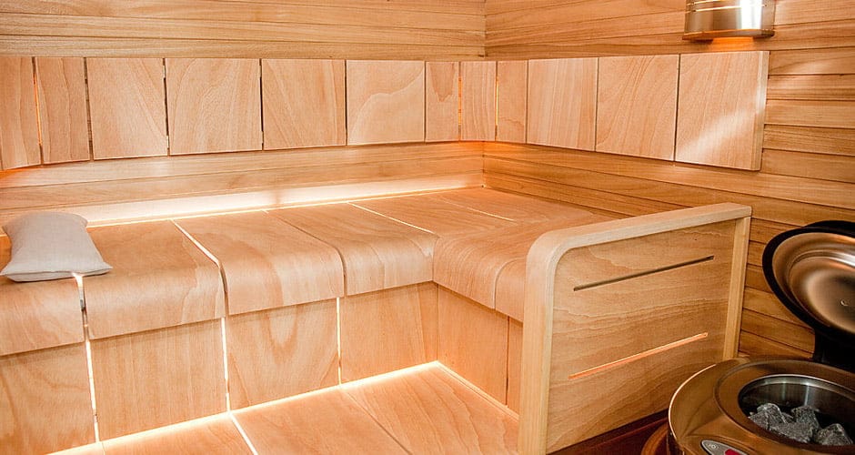 Luxury dry sauna design