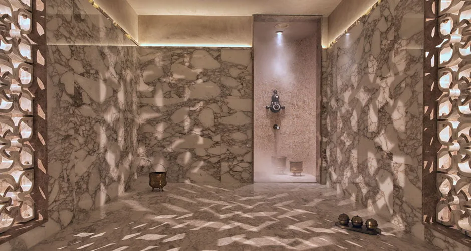 harrods hammam interior room