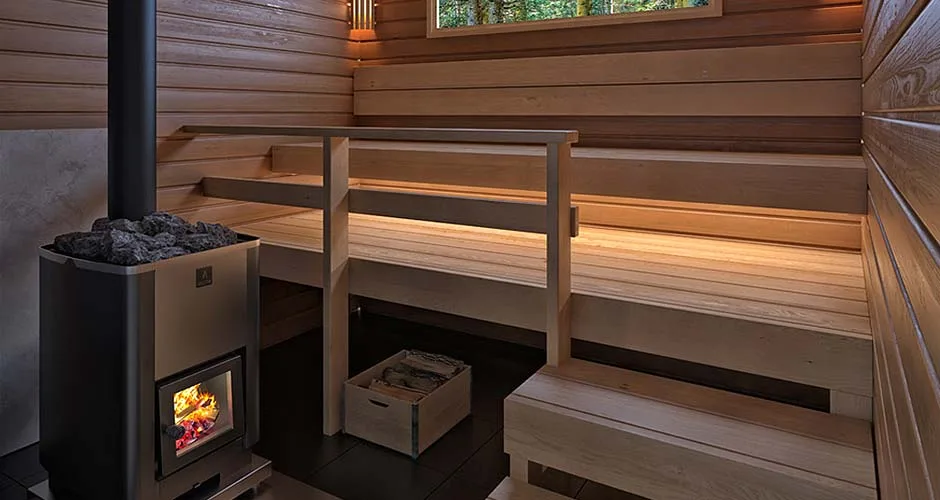 Bespoke wood burning sauna room