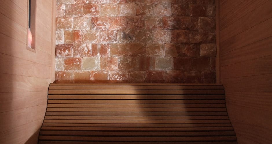 Bespoke salt room sauna