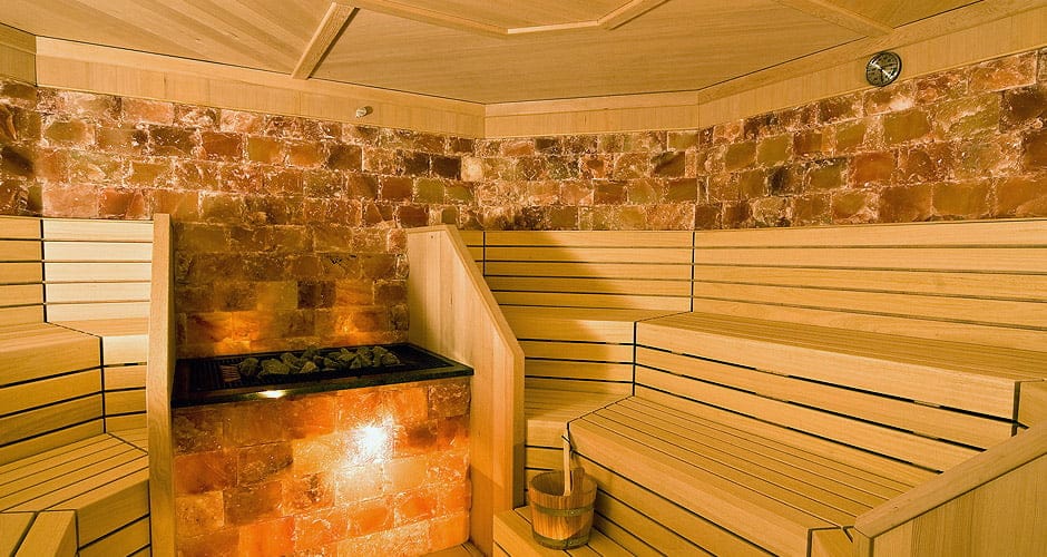 Bespoke salt sauna interior