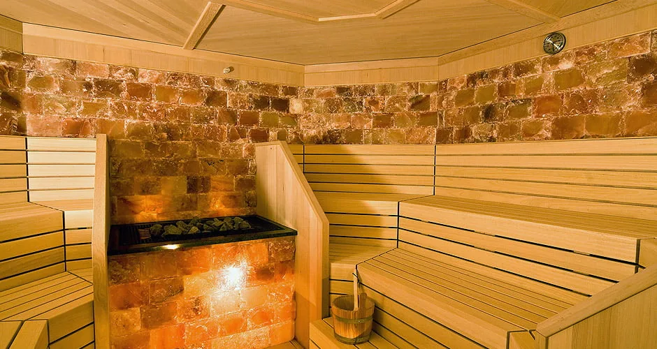 Bespoke salt sauna interior
