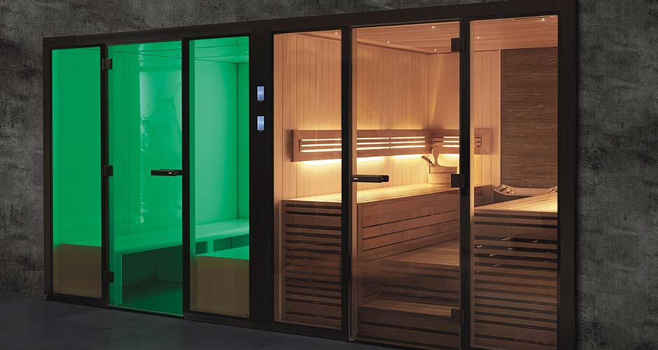 custom built sauna steam room combo