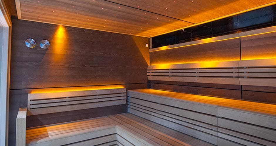 dry sauna installation