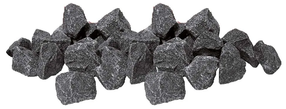 Remarkably resilient, Olivine Diabase is a common igneous rock used for saunas.